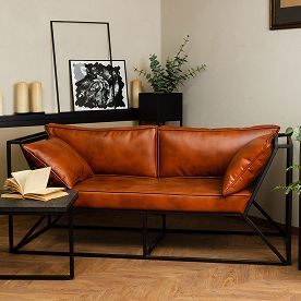 Выполненный проект Диван Д26, экокожа - фото