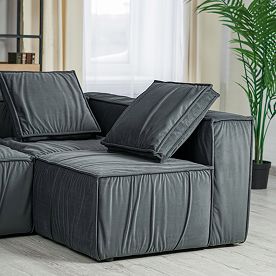 Выполненный проект Диван модульный Baff, велюр Selesta 22 - фото