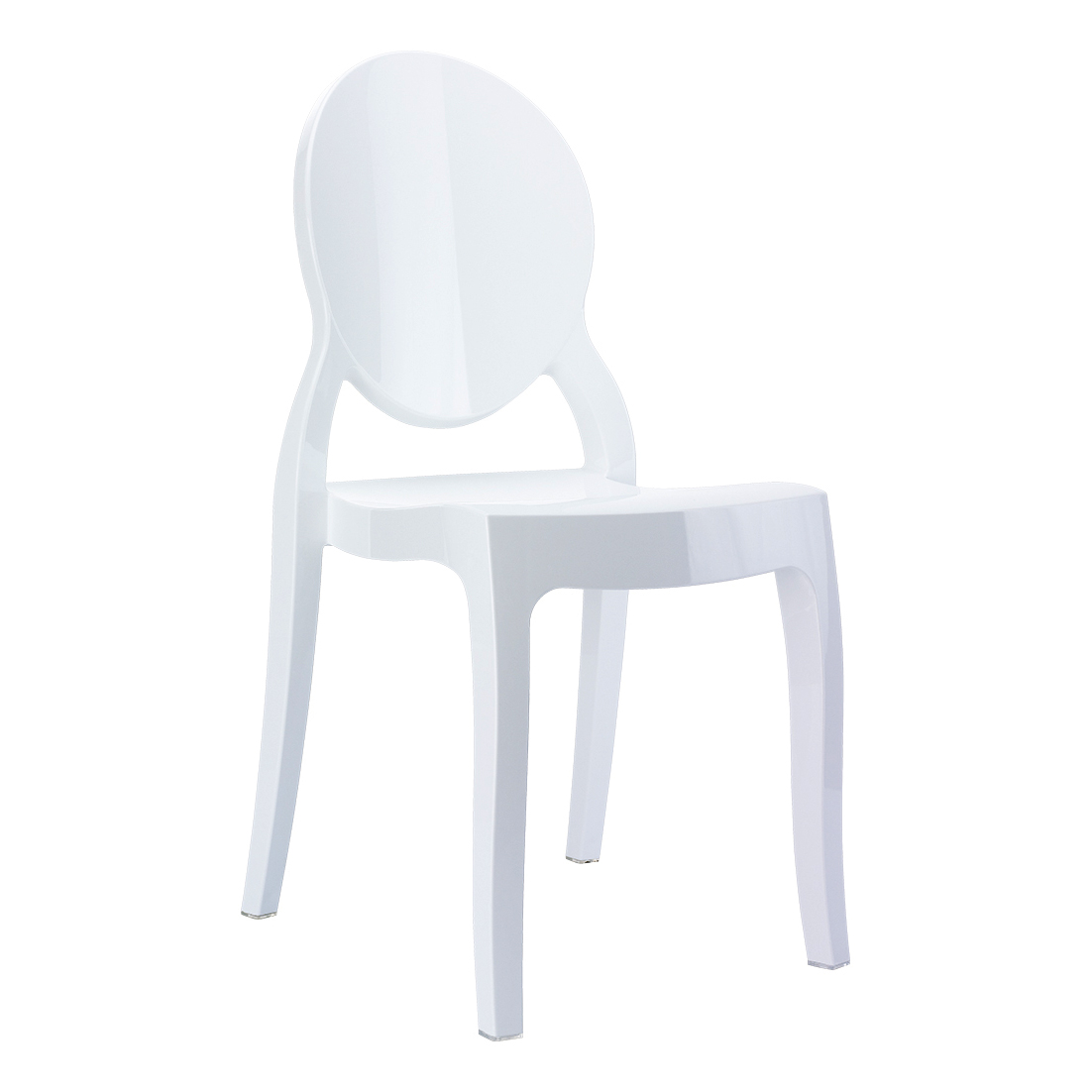 детский стул пластиковый белый
