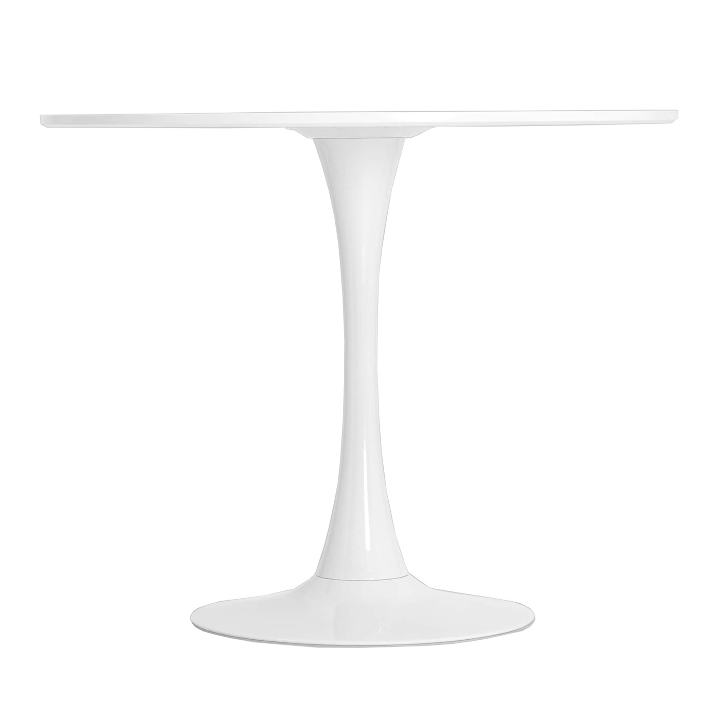 Стол Eero Saarinen Style Tulip Table MDF белый d100 глянцевый