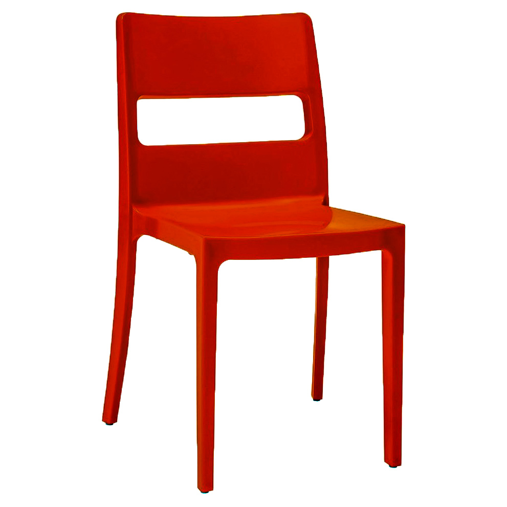 пластиковый стул икеа красный