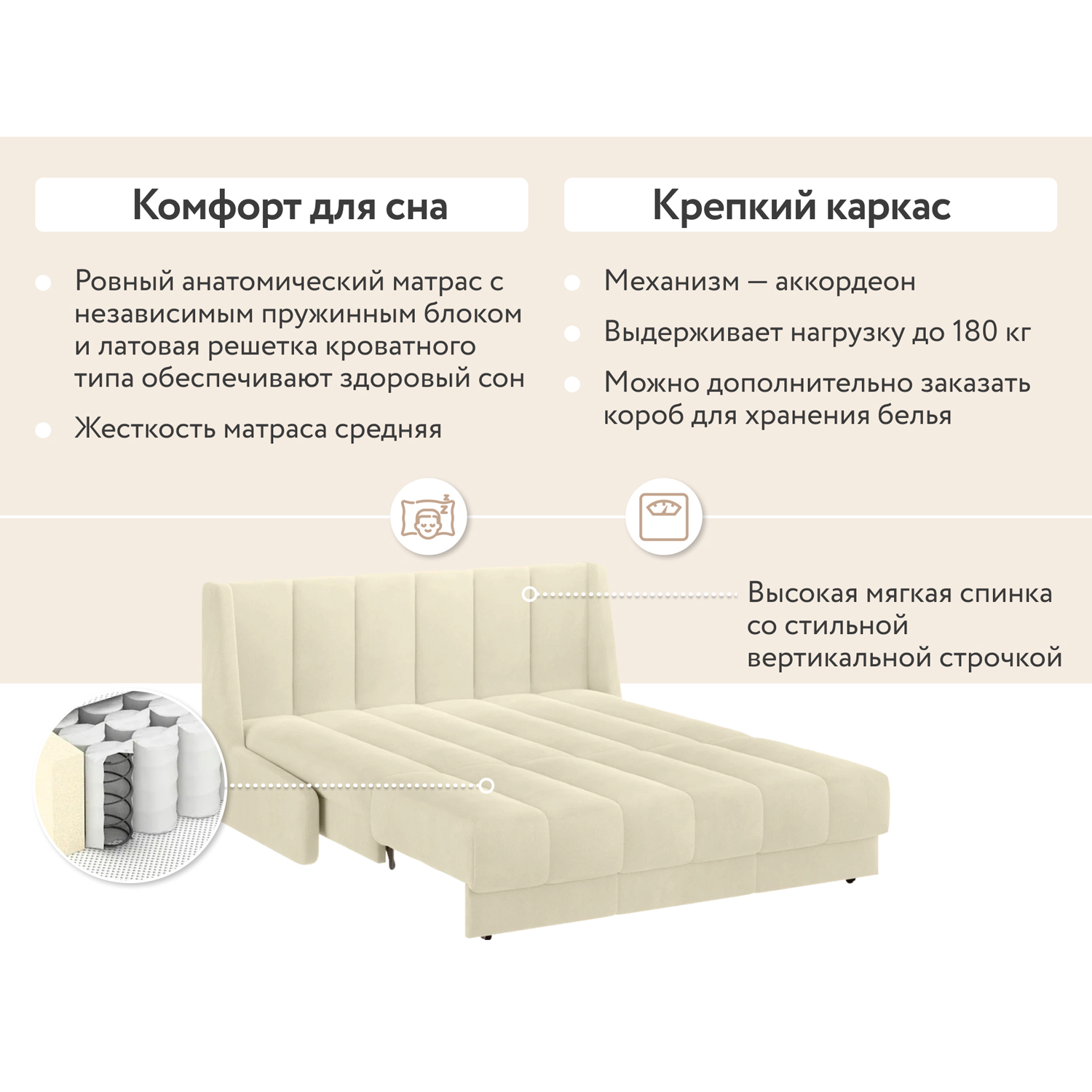 Диван тканевый прямой d1 Furniture Ричмонд