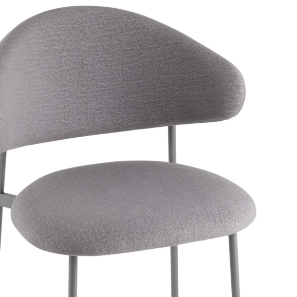 Стул Evan, велюр, серый - фото 7