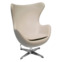 Настоящее фото товара Кресло EGG CHAIR, латте, произведённого компанией ChiedoCover