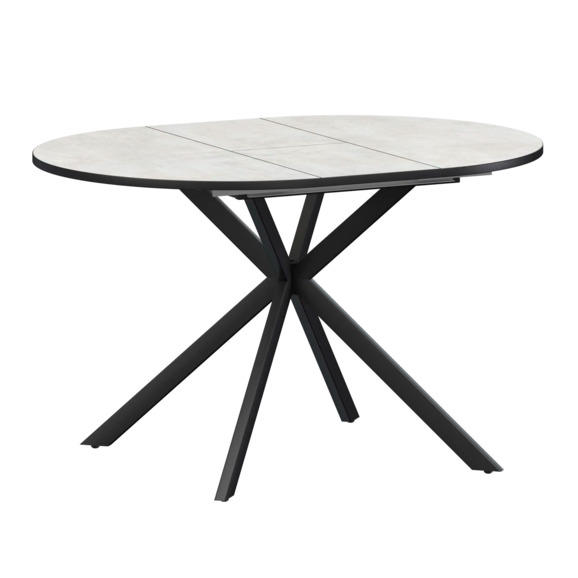 Стол раздвижной Грант 900+300 лофт, черный муар Стол раздвижной Грант 900+300 лофт, черный муар - фото 1