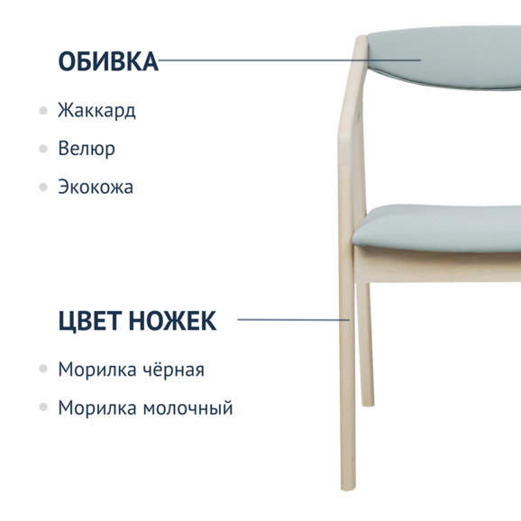 Полукресло Fendi, экокожа cayenne Grey - фото 2
