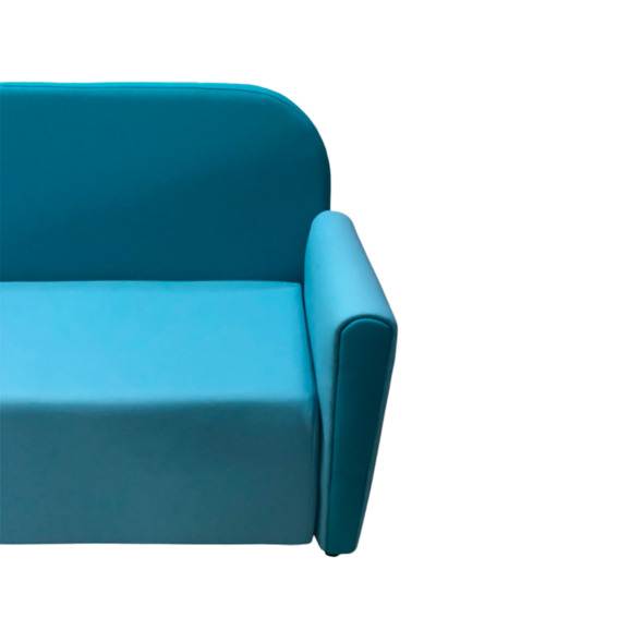 Диван Мавли двухместный, экокожа пегасо, бирюзово-голубой - фото 6