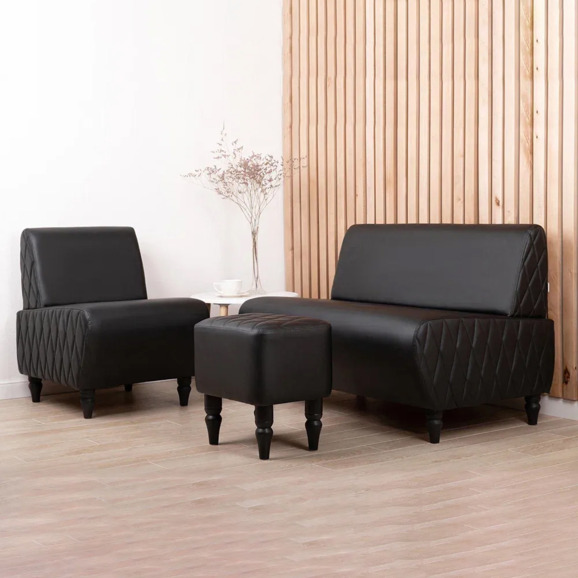 Пуф Лотик, экокожа, черный - фото 5