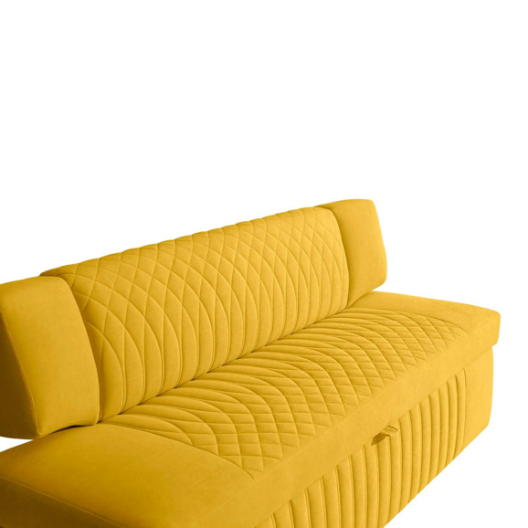 Диван для кухни Леонард 168, желтый - фото 4