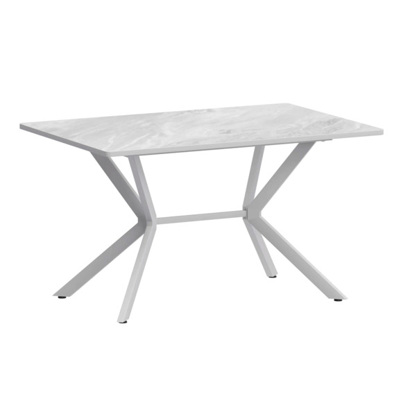 Стол нераздвижной Сири 1200, Р20 лавант, белый муар - фото 1