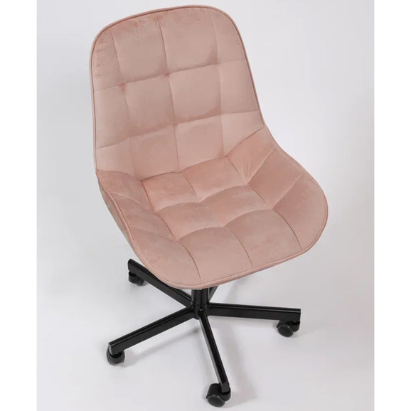 Стул Мускус, пятилучие, велюр, розовый, черный - фото 6