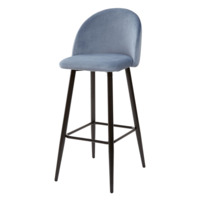 Настоящее фото товара Барный стул MALIBU пудровый синий, произведённого компанией ChiedoCover
