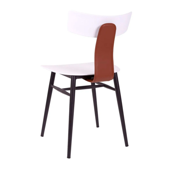 Стул Тэги, белый со спинкой - фото 3