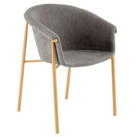 Фотография Стул Confederation, серый от производителя ChiedoCover, картинка продукции, реальное фото товара Настоящее фото товара Стул Confederation, серый, произведённого компанией ChiedoCover