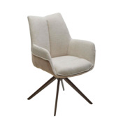 Фотография товара Стул PONTUS 360 град. поворот. KN01-05 Бежевый/ BZ1046-11 Бежевый/ Шоколадное золото от компании ChiedoCover.