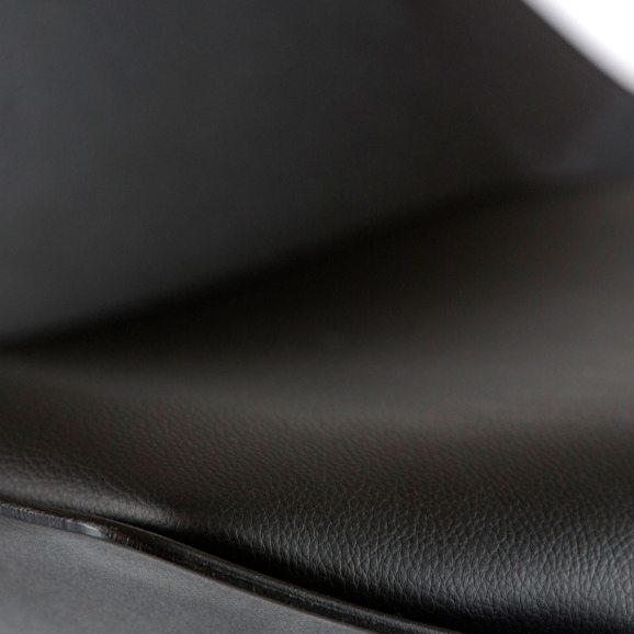 Барный стул АМАЛЬФИ, хром сталь, пластик, кожзам черный - фото 5