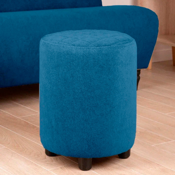 Пуф Тепал, велюр, синий - фото 4