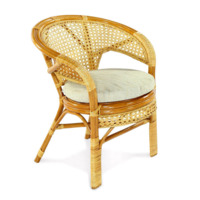 Настоящее фото товара Плетеное стул-кресло Пеланги К коньяк, произведённого компанией ChiedoCover