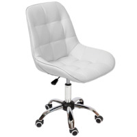 Настоящее фото товара Стул Мускус, хром, белый, кожа, произведённого компанией ChiedoCover