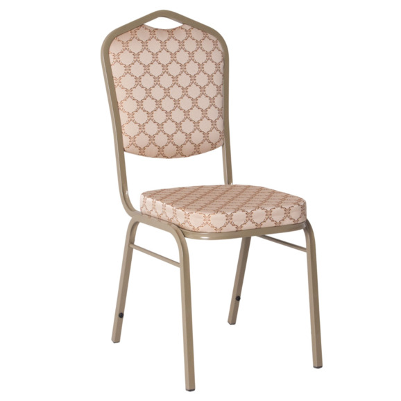 Стул Хит 20, жаккард Санлайт бежевый, каркас шампань Стул Хит 20, жаккард Санлайт бежевый, каркас шампань - фото 1