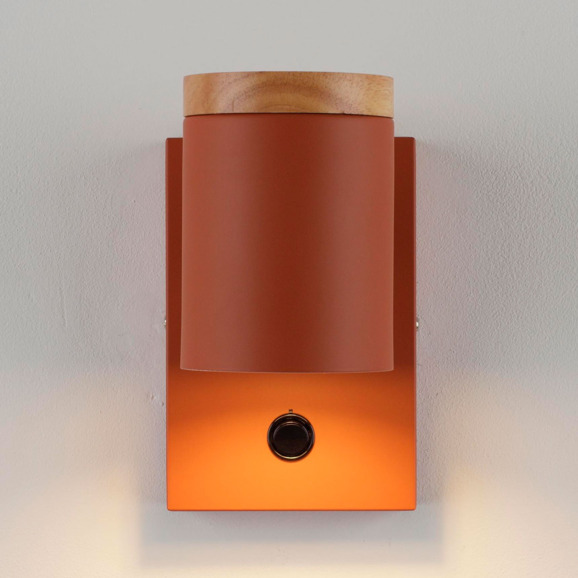 Светильник настенный Рик Ашесвуд, оранжевый - фото 3