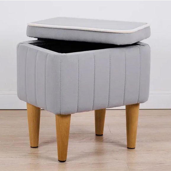Пуф Ноотропик с ящиком, светло-серый - фото 2