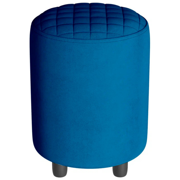 Пуф Тепал, велюр, синий - фото 1