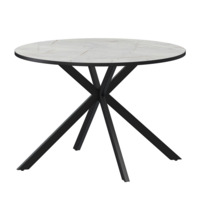 Фотография Стол нераздвижной Грант 900, серый каспий, черный муар от производителя ChiedoCover, картинка продукции, реальное фото товара Настоящее фото товара Стол нераздвижной Грант 900, серый каспий, черный муар, произведённого компанией ChiedoCover