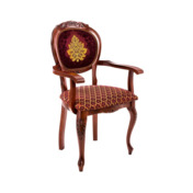 Кресло Bronte, вишня, с подлокотниками, патина