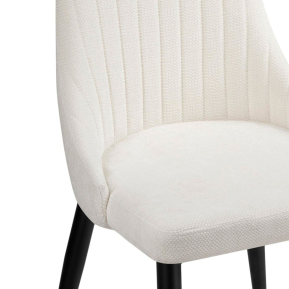 Стул на металлокаркасе Kora white / black - фото 6