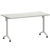 Фотография товара Стол мобильный складной радиусный, сосна винтер, белый, 25 мм, 140*70 от компании ChiedoCover.