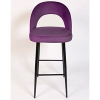 Фотография товара Стул Пиннате, барный, фиолетовый, черный, велюр от компании ChiedoCover.