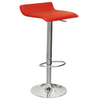 Настоящее фото товара Барный стул Latina, красная кожа, произведённого компанией ChiedoCover
