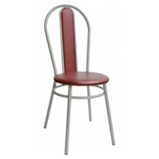 Фотография товара Стул Lorence, каркас серебро, бордовый от компании ChiedoCover.