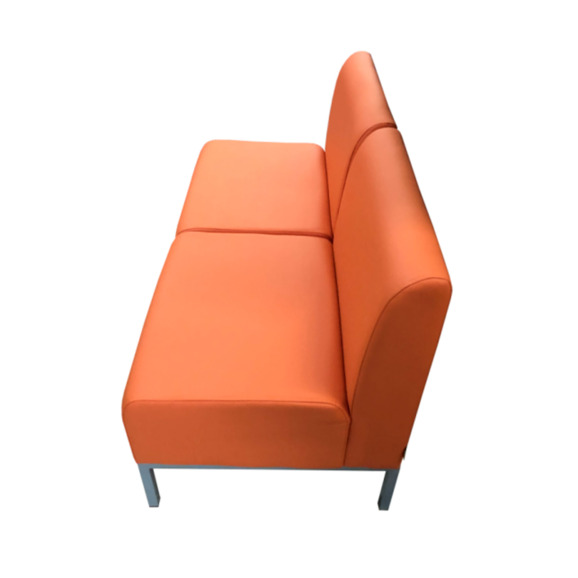 Диван Компакт двухместный, оранжевый - фото 3