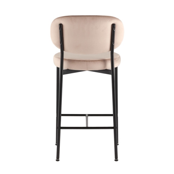 Стул полубарный Бриф ВД, велюр, бежевый - фото 3