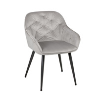 Настоящее фото товара Обеденный стул Регент, светло-серый, произведённого компанией ChiedoCover