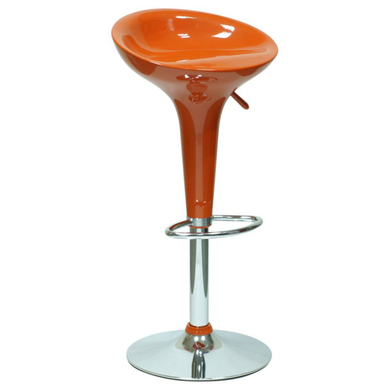 Барный стул Bomba, оранжевый глянец						 - фото 1