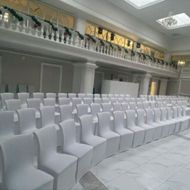 Фотография покупателя товара Чехол 01 на стул Хит 25 мм, спандекс белый от компании ChiedoCover.