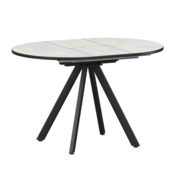 Фотография товара Стол раздвижной Лаки мини 800+300мм, лофт, черный муар от компании ChiedoCover.