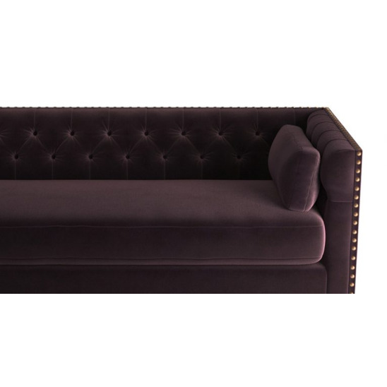 Диван-кровать Chesterfield Florence трехместный раскладной фиолетовый - фото 4