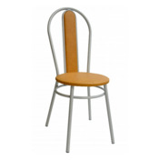 Фотография товара Стул Lorence, каркас серебро, светло-оранжевый от компании ChiedoCover.