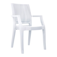 Настоящее фото товара Кресло пластиковое Arthur, белый, произведённого компанией ChiedoCover