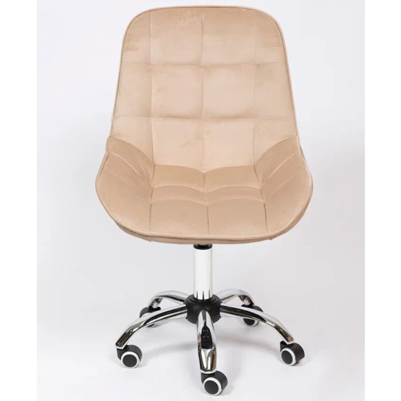 Стул Мускус, хром, бежевый, велюр - фото 2