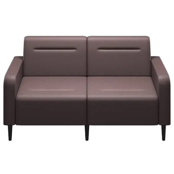 Диван Папилла, экокожа, 162 см, коричневый - фото 2