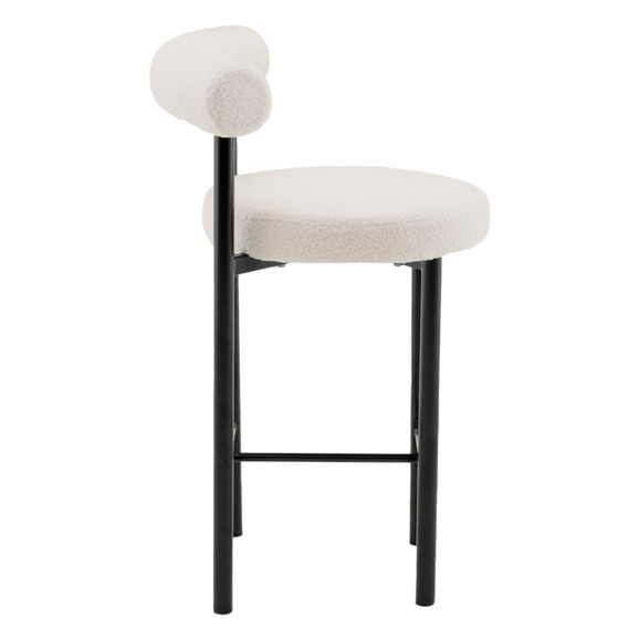 Стул полубарный Флорео букле молочный Стул полубарный Флорео букле молочный - фото 3