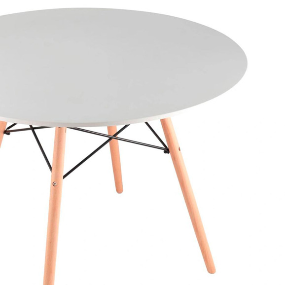 Стол EAMES, белый, D90 - фото 3