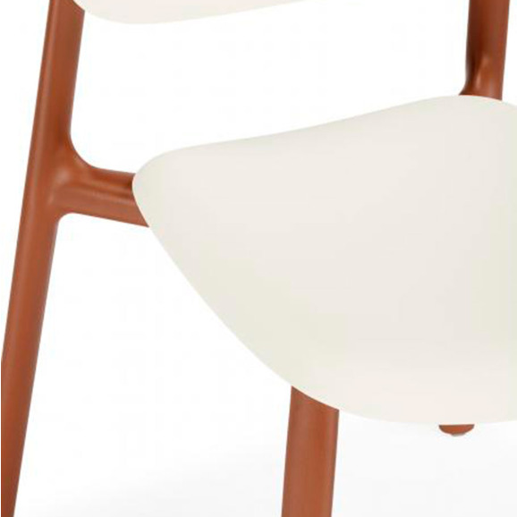 Пластиковый стул Mokka brown / milky - фото 6