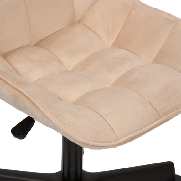 Стул Мускус, пластик, велюр, бежевый, черный - фото 4