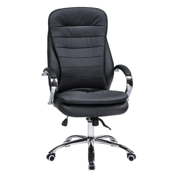 Офисное кресло для руководителей Линдон, чёрный - фото 1